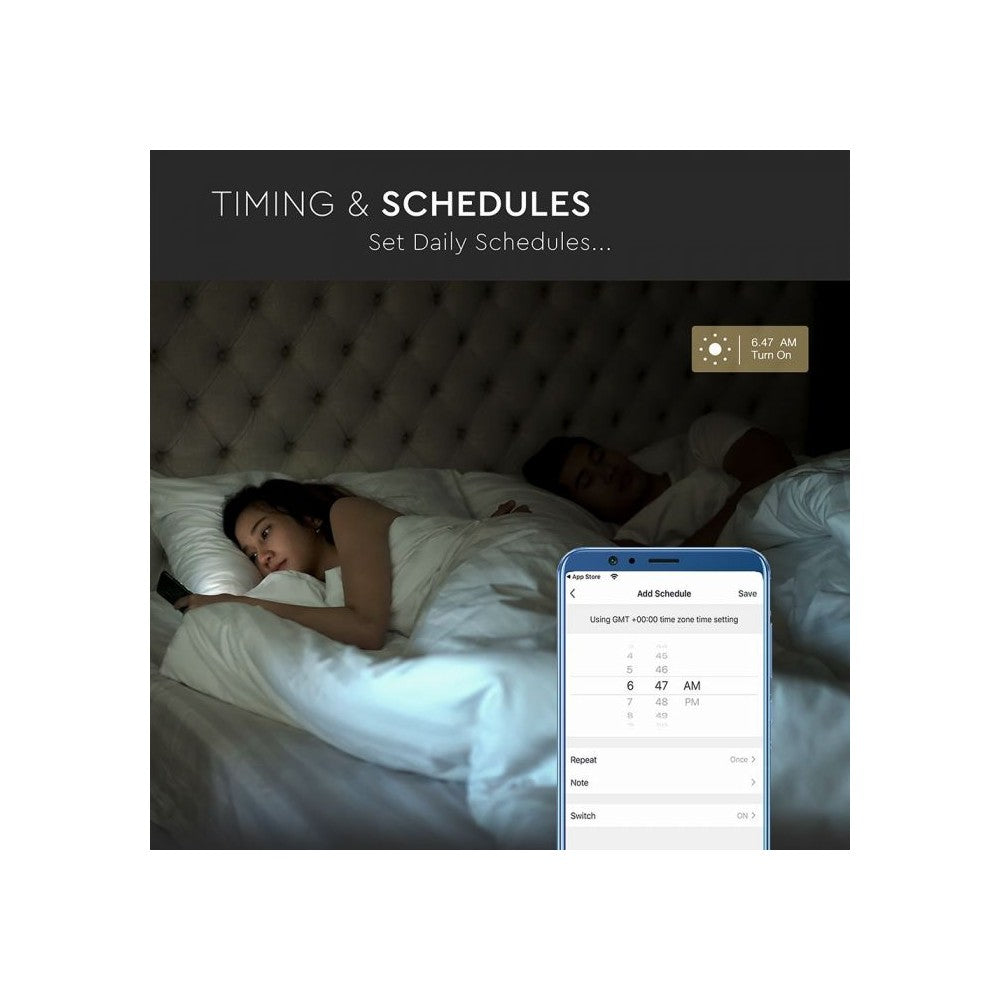 36W Loftlampe med RGB+WW+CW, Stjernebetræk - Kompatibel med Amazon Alexa og Google Home