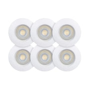 Sabina Low profile CCT 6-pack Downlight ISO Mat Hvid 2700K/3000K/4000K 560/590/560lm 4,9W Indendørs/