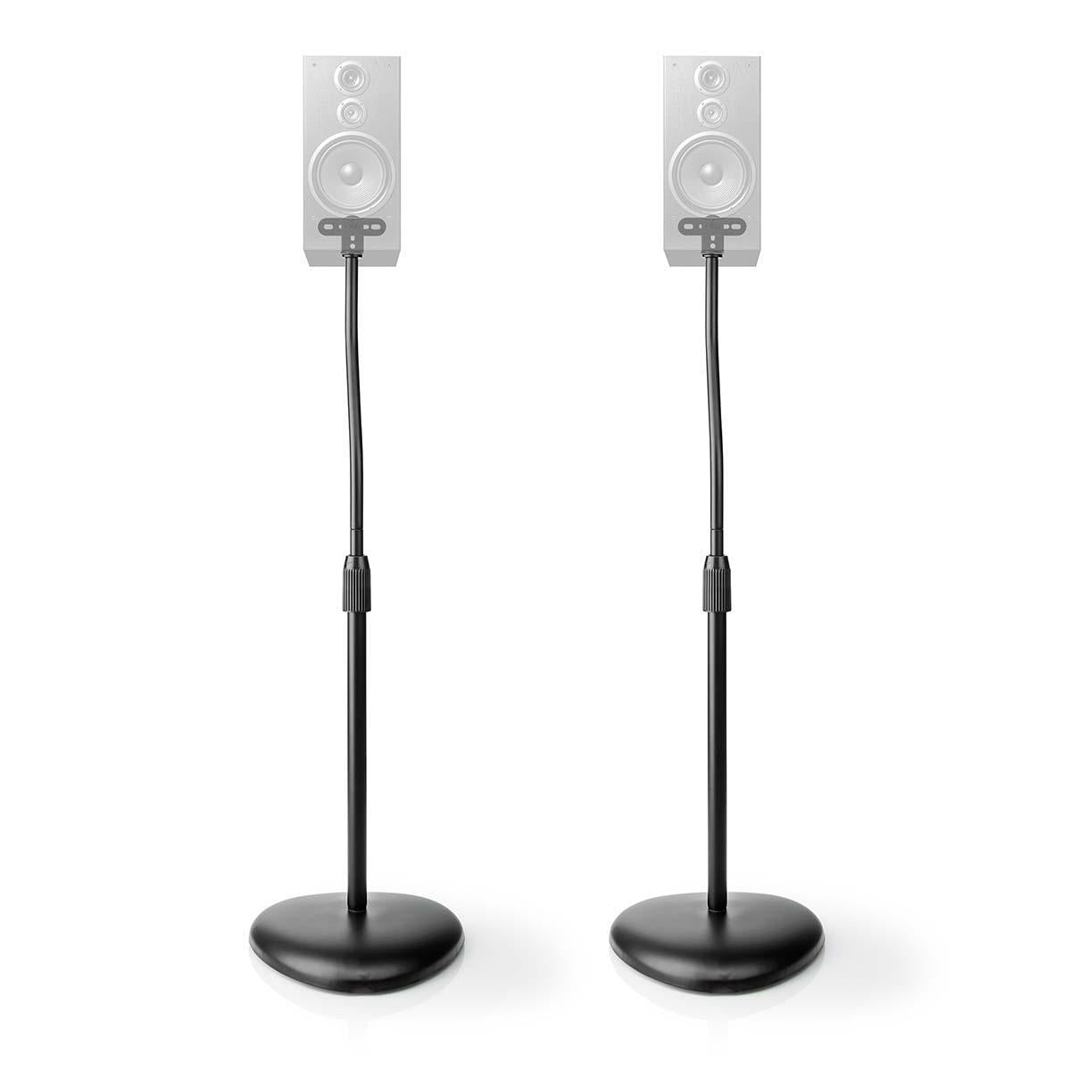 Universal Højttaler gulvstande, maks. 4,5kg, Sort (2 stk.)