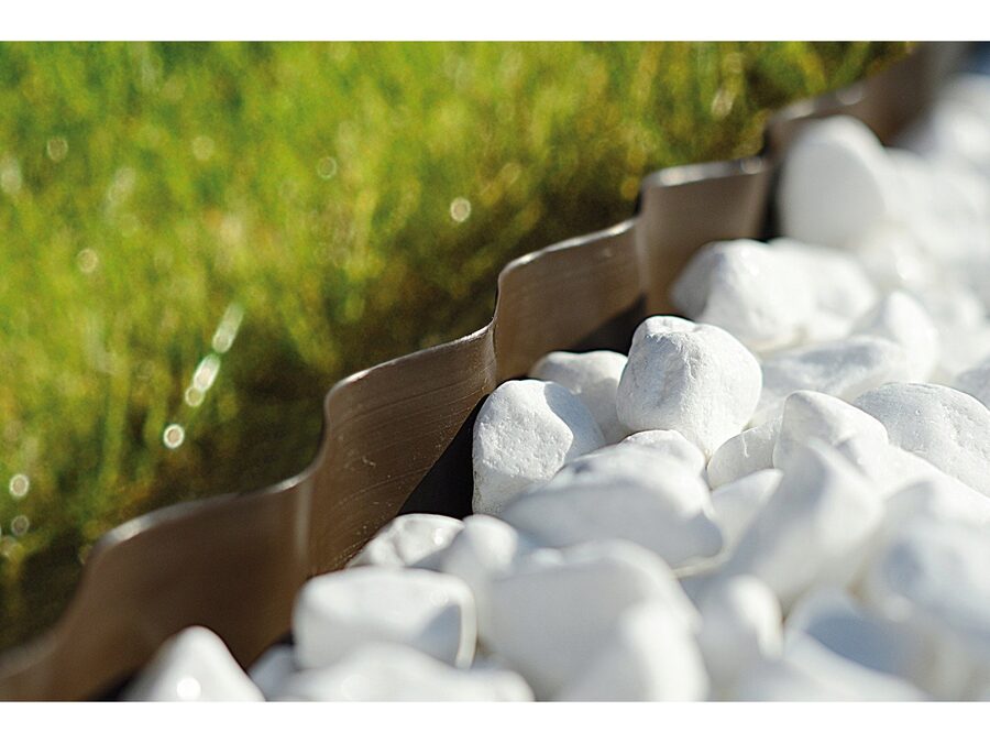 Græskant/bedafgrænser - Bølget, Mørkegrøn, H20cm x 9M