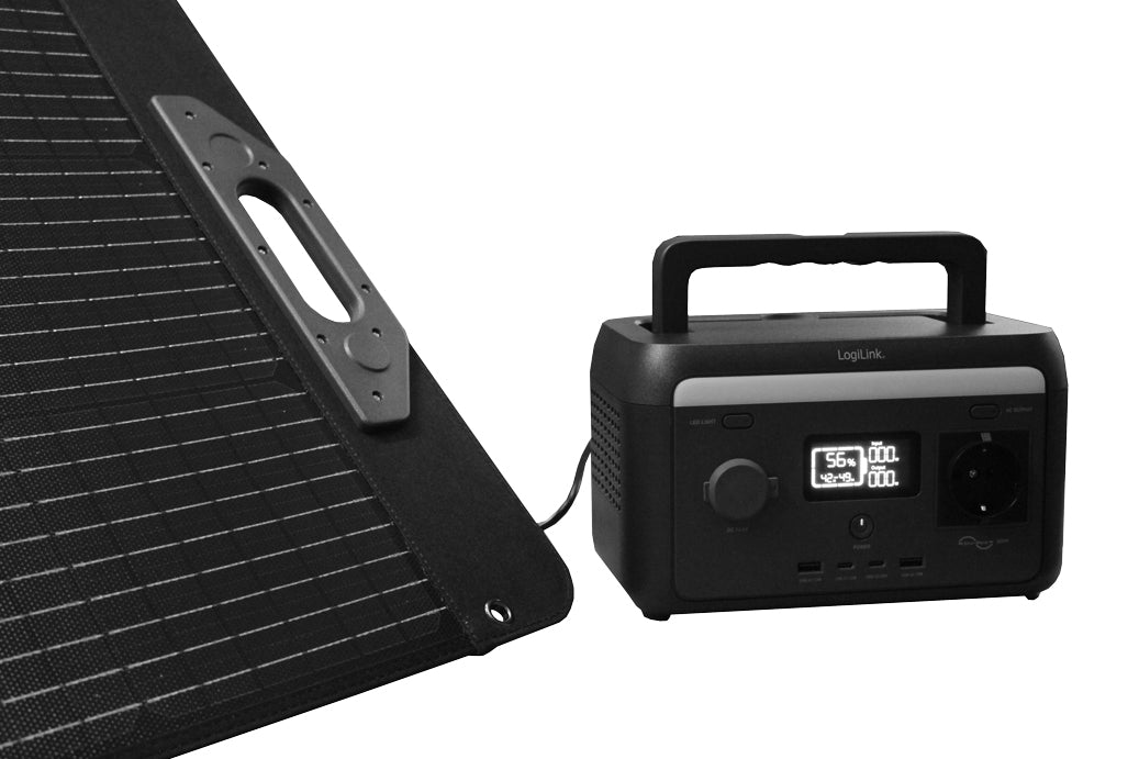 Foldbar monokrystallinsk solpanel - 18V / 100W (IP67)