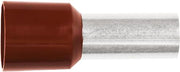ISO. TERMINALRØR 25MM² L16 BRUN