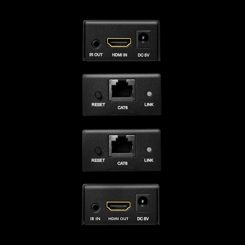 HDMI extender over LAN (60m) - 1080p/60Hz, POC, IR