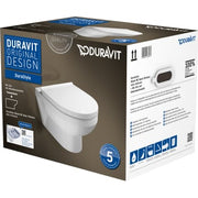 DuraStyle Basic vægtoilet åben skylle-rand og SoftClose sæde