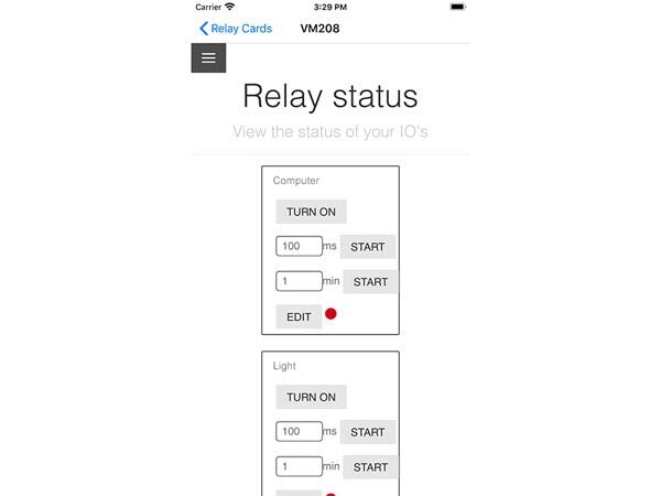 VM208 - DIN-skinne WLAN relæ kort