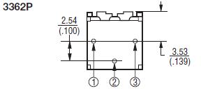 Single-turn trimmepotmeter - Horisontal, 500mW, 200kOhm