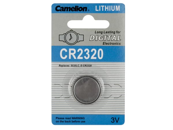 CR2320 Lithium knapcelle, 3V / 130mAh (1 stk.)