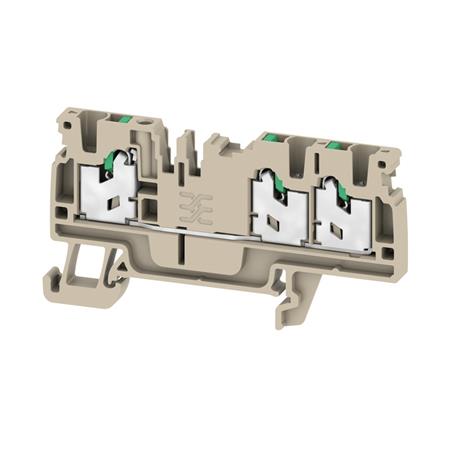 SNAP IN KLEMME 3-POL 2,5MM BEIGE