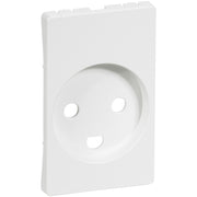 Fuga Afdækning for stikkontakt 1½ modul hvid