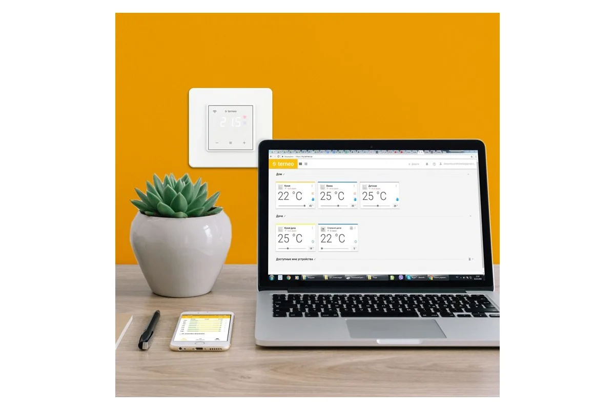 Smart Thermostat Terneo SX Gulvtermostat m. føler - Hvid