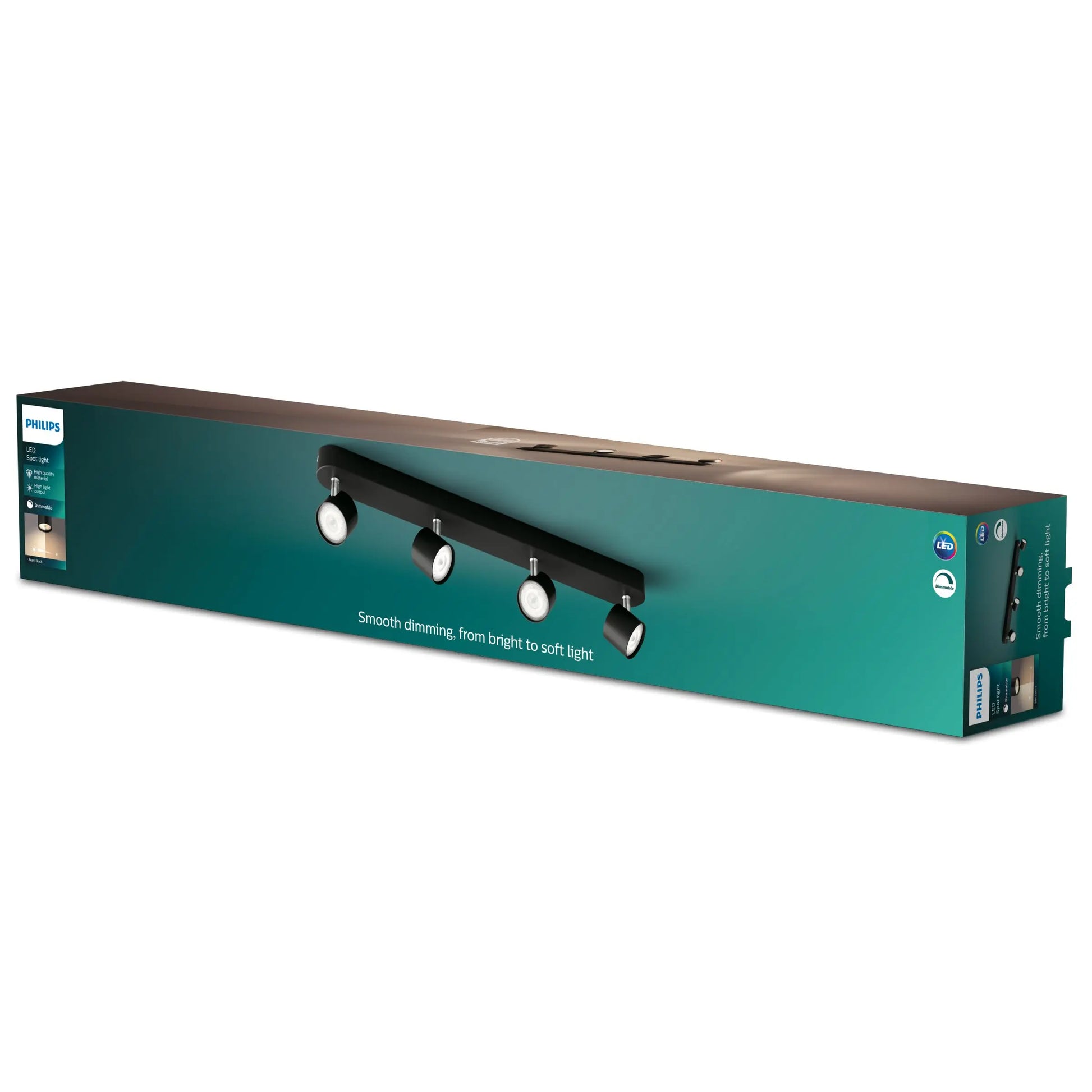 STAR bar/tube black 4x4.5W SELV Dim