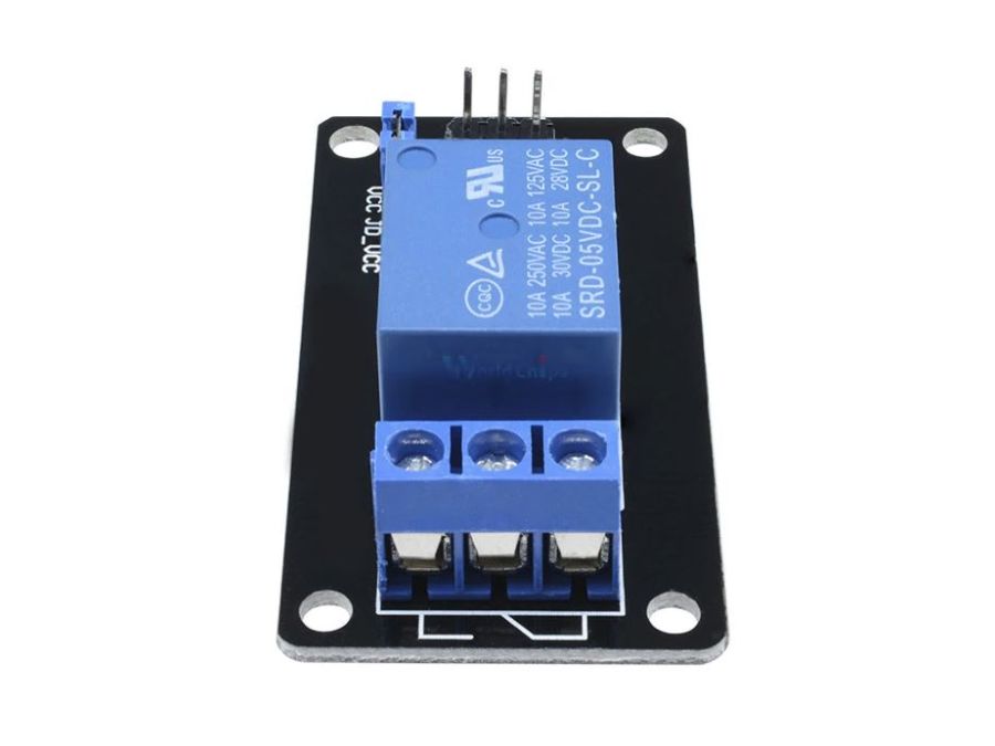 1 kanals 5V relæmodul til Arduino, PIC, ARM, AVR, DSP,...