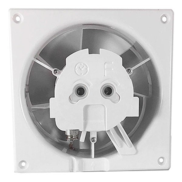 dRim ventilator m. kugleleje og bevægelsessensor sort glas front