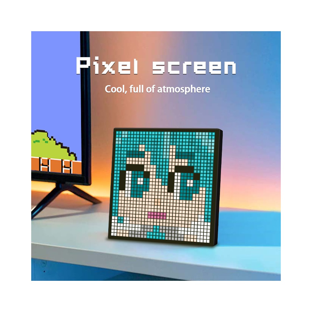 32x32 Pixel Bluetooth LED Display med 10W Effekt og 5V USB Input - Perfekt til brugervenlig visning og tilslutning.