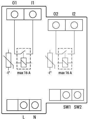 Shelly Pro 2 - WiFI relæ, 2 kanaler, potentialfrit