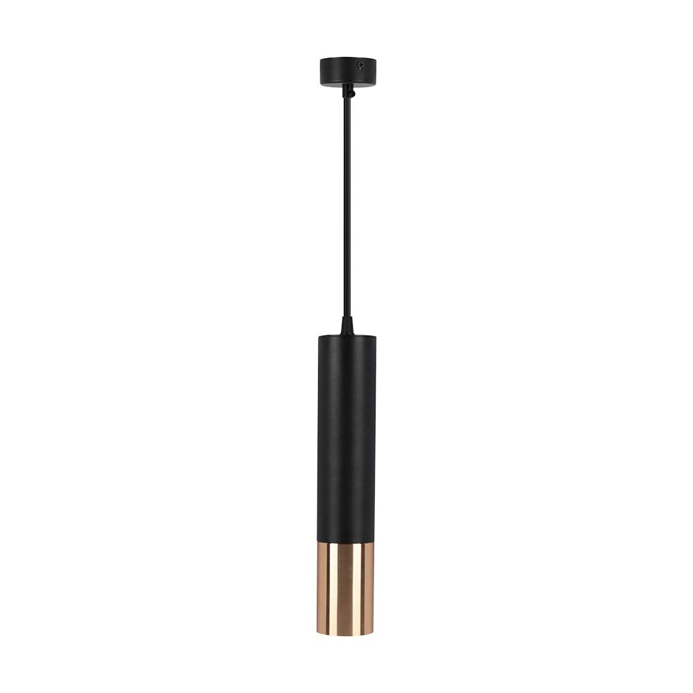 Sort+Guld Hængende Pendel Ø60x300mm - V-Tac Pro serie