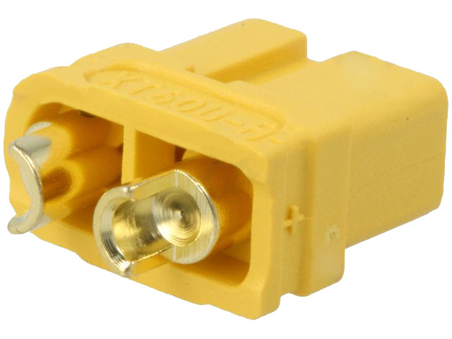 DC-XT60 kabelstik - 2pol hun, loddeben, u. kappe