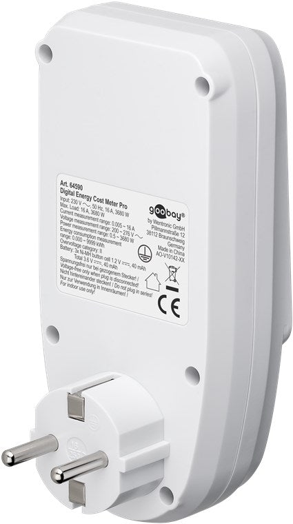 Digital energimåler PRO - 230V 16A, CEE7/3