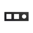 Simon 270 combi ramme 1 modul minima clean + 2 modul Icon mat sort