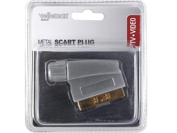 SCART hanstik til kabelmontage - Prof.