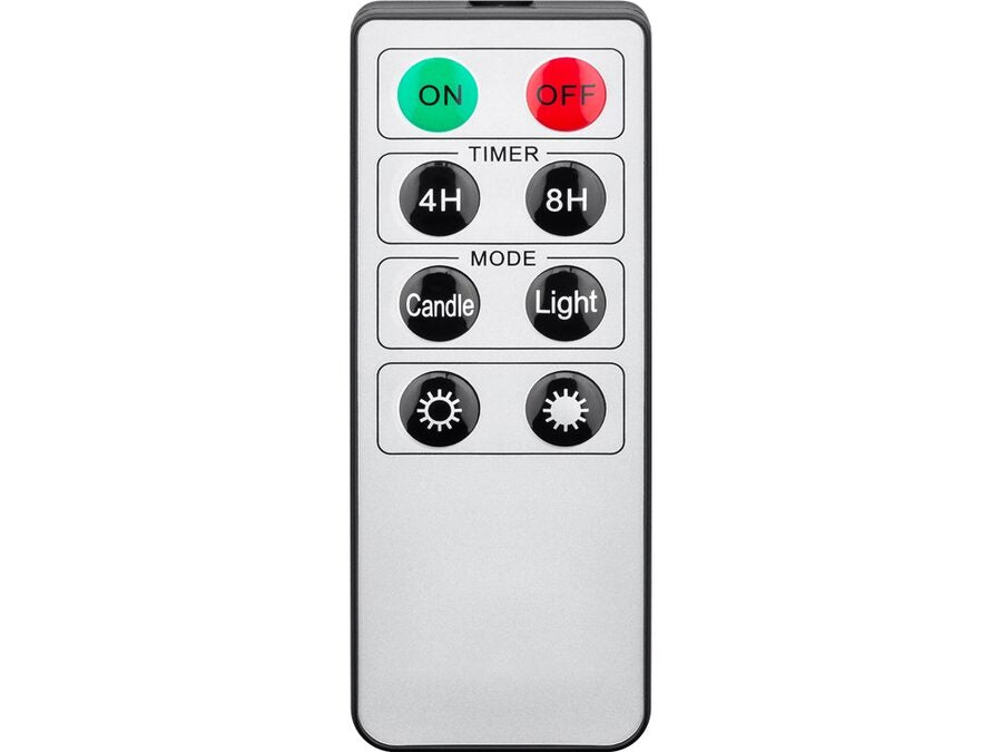 Trådløs LED juletræslys - med clip-on, remote (10 stk.)