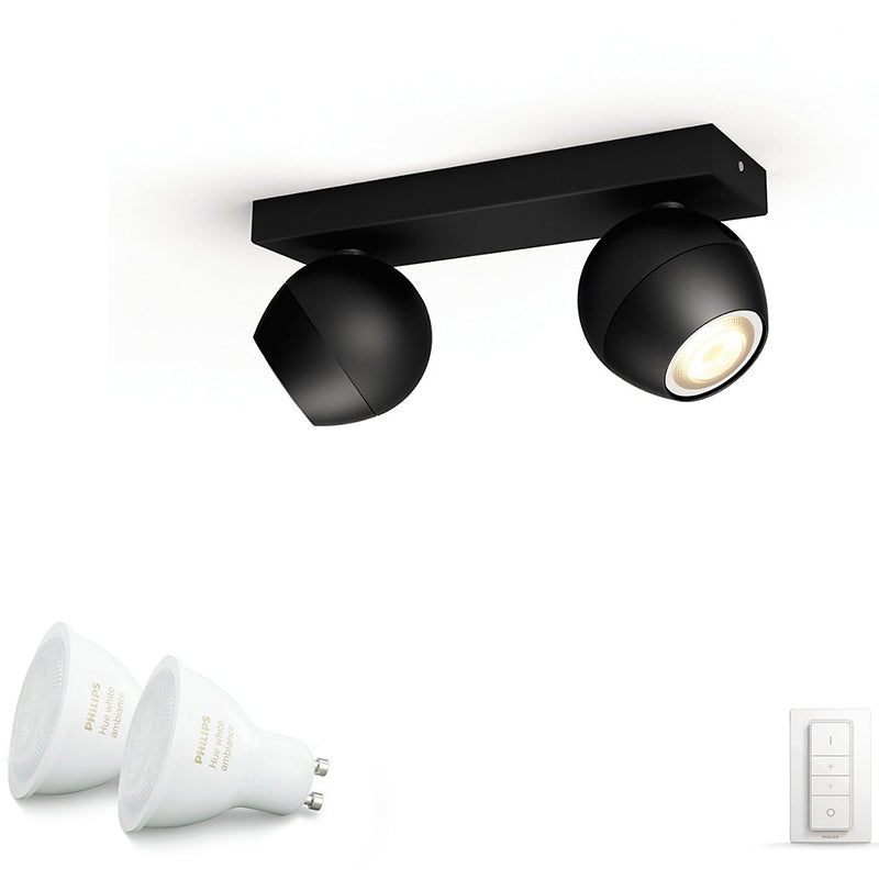 Philips Hue Buckram spot - Sort