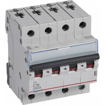 TX3 MCB automatsikring C16 4pol 4M 6000/6KA