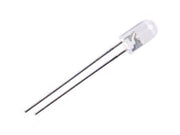 5mm LED - Rund, Gul vandklar (40mcd 30°)
