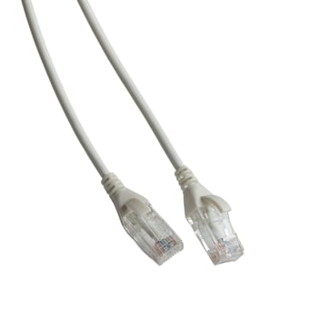 Patchkabel SD Kat. 6 UTP 1M LSZH Hvid