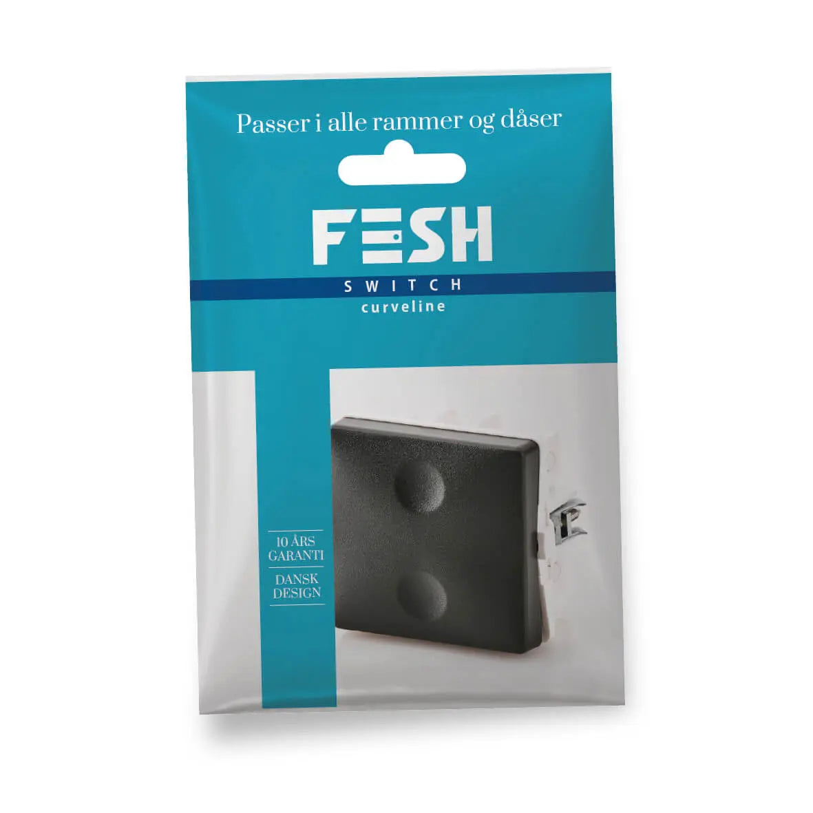 FESH SWITCH Curveline Afbryder Korr. 1,0 - Koksgrå