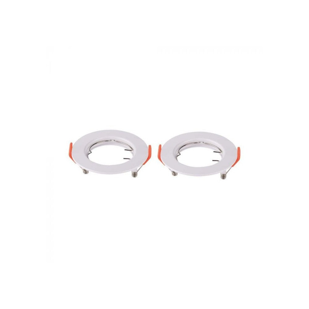 Downlight kit uden lyskilde - Ø8 cm, blank hvid, vælg MR16 eller GU10 fatning