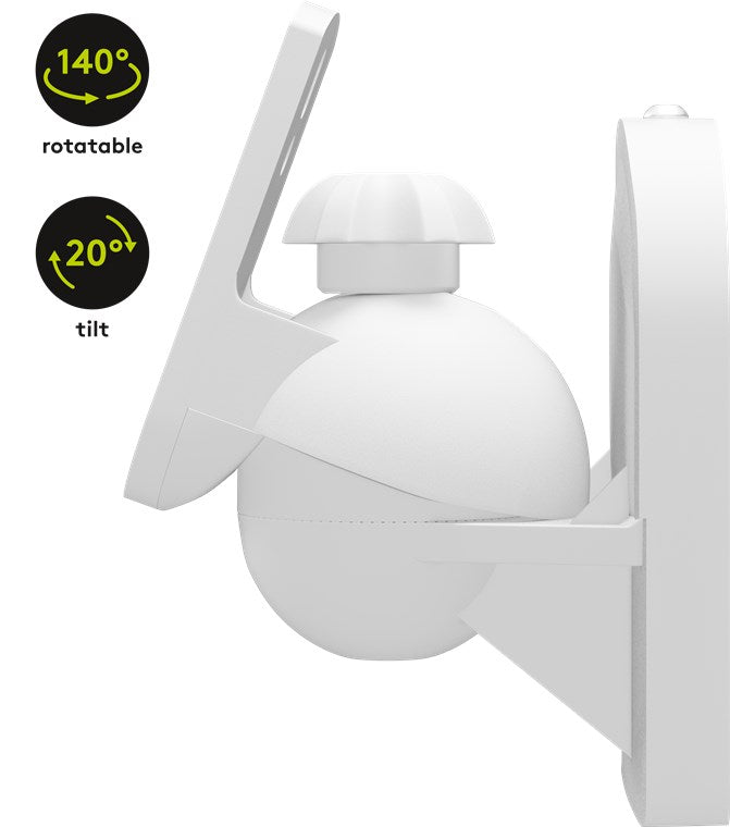 Universal højttaler vægbeslag - Maks. 3,5kg, Hvid (1 stk.)