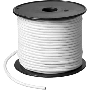 Stofledning 50 meter, på rulle, 2x0,75 mm², 70°, hvid