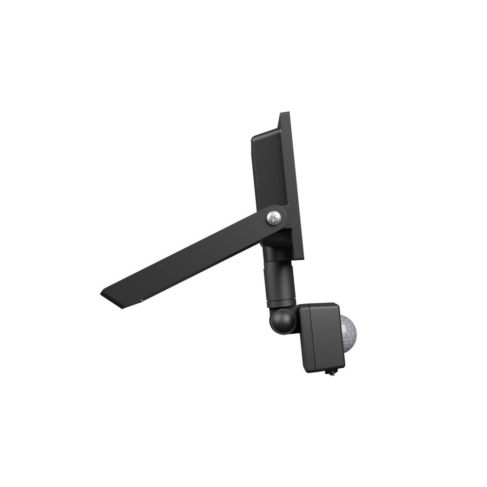 Noctis Lux lyskaster 10W Varm hvid IP44 sort med PIR sensor - 230V, 750lm, 94x150x53mm