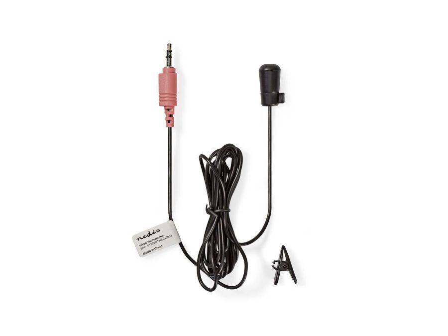 Clip-on mikrofon m. 3,5mm stereo JACK