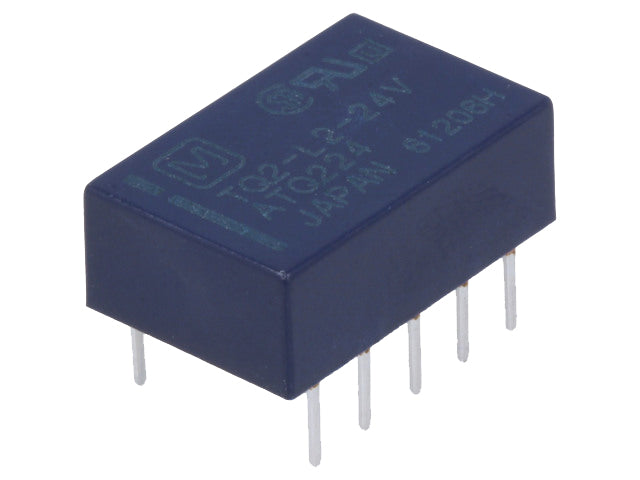 Kiprelæ (bistabil) - 24VDC / 2A, 2 x skifte (DPDT)