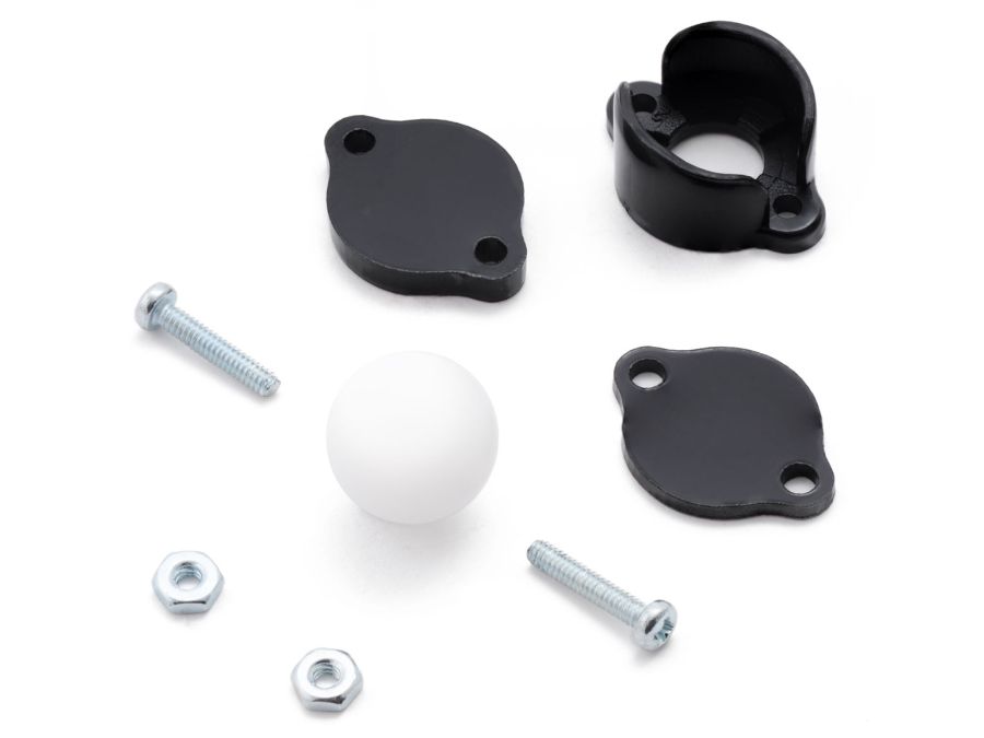 Kuglehjul - H13,5mm Ø12,7mm Plast