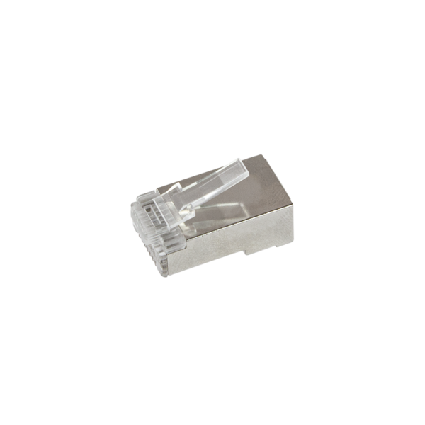 RJ45 stik, 8P8C CAT6 FTP trådet/massiv Pass through, 10 stk.
