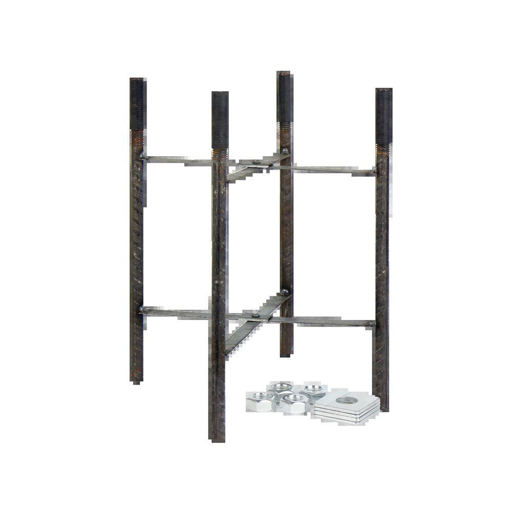 Stålramme til nedgravning af lygtepæl