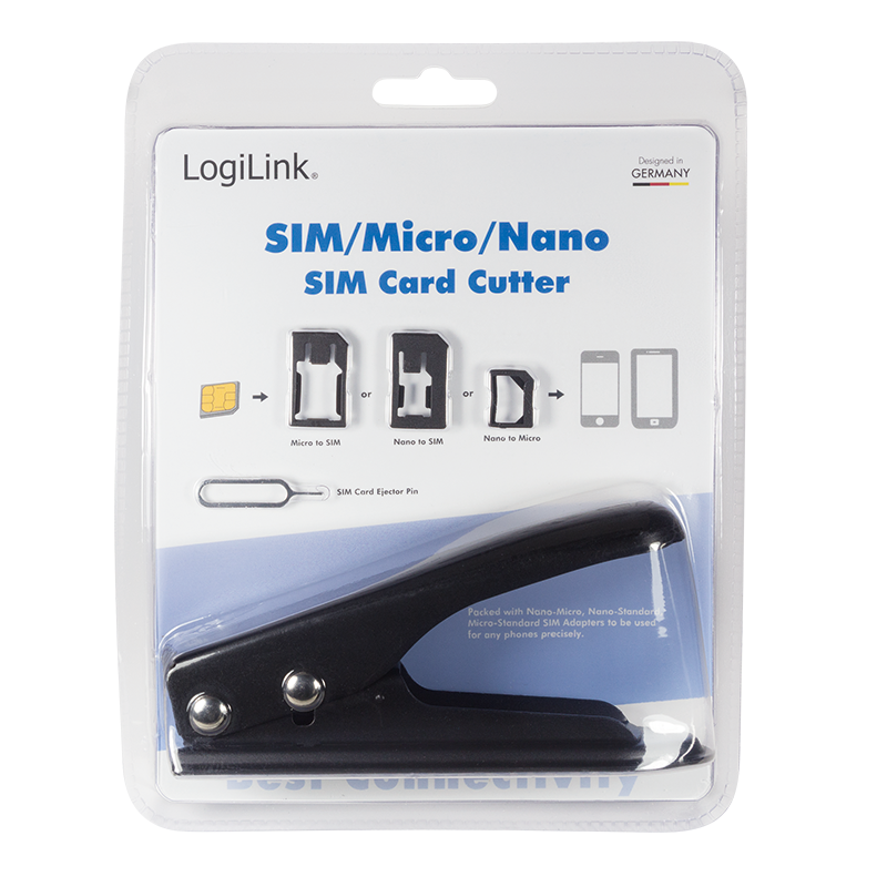 2-i-1 Simkort klippeværktøj - Fra SIM til nano-SIM/micro-SIM