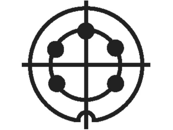 DIN fatning - 5pol hun 240°, Til kabinet