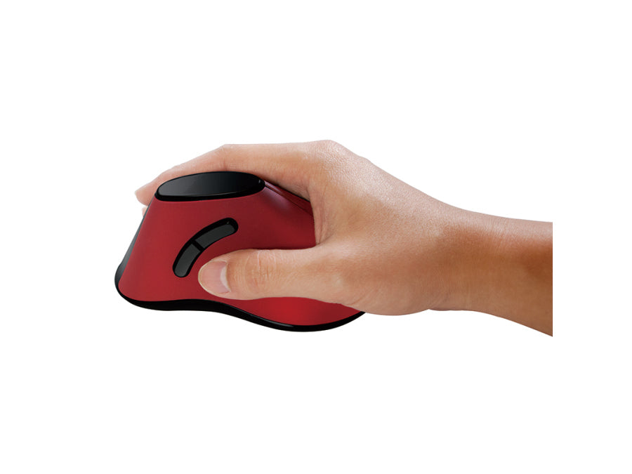 2.4G trådløs mus - Ergonomisk, vertikal, bordeaux Rød