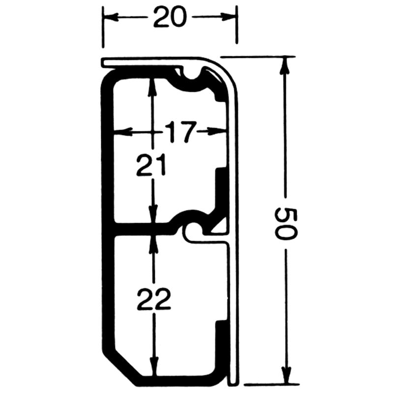 Tehalit fodpanel SL 20051 Perlehvid (2m)