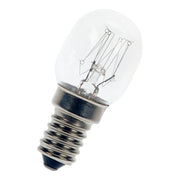 T25 Ovnpære - 230V 25W 300°C, E14 sokkel, klar (Ø25x58mm)