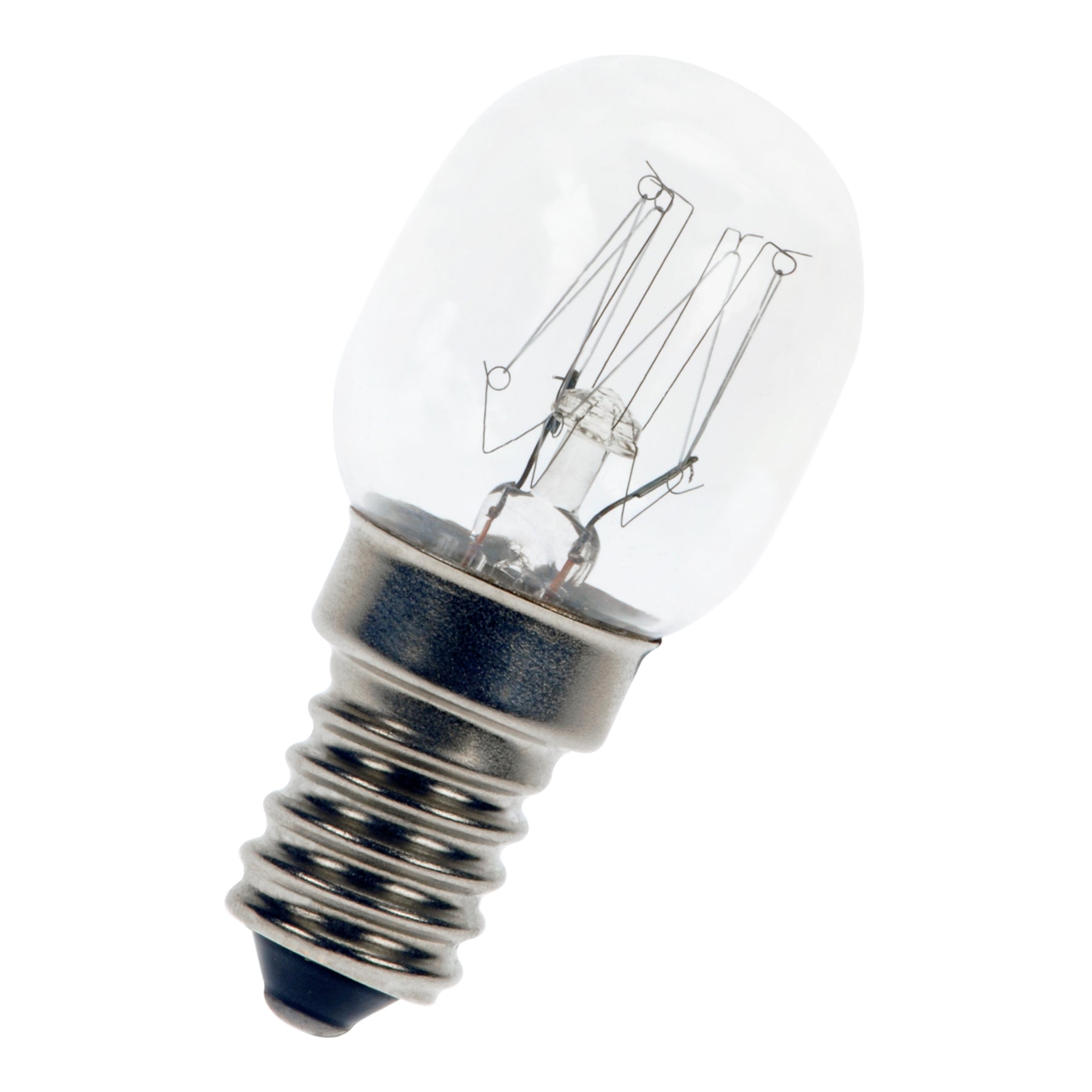 T25 Ovnpære - 230V 25W 300°C, E14 sokkel, klar (Ø25x58mm)