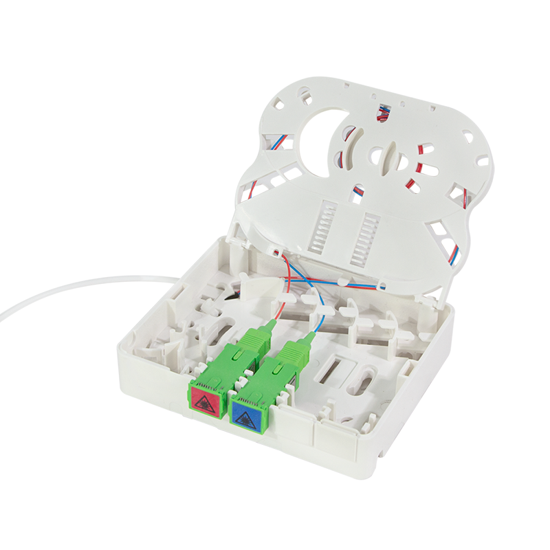 FTTH termineringsboks 2 x SC/APC med 40m fiberkabel