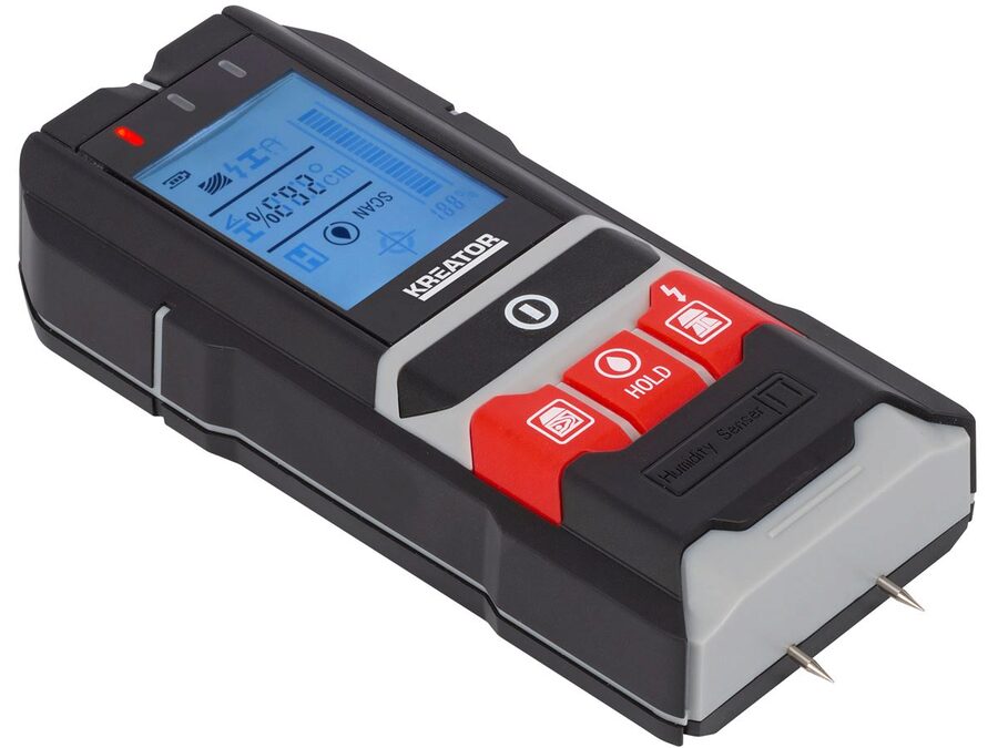 Vægscanner og fugtighedsmåler 4-i-1