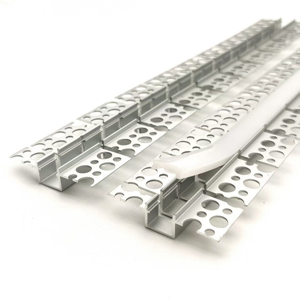 Aluprofil til LED strip - 2 meter, fleksibel indspartling