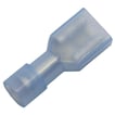 Helisol. ABIKO spademuffe KA2507FLSF-PB 1,5-2,5mm2 6,3x0,8 Blå