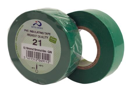 Tape grøn 15MMX10M NR.21